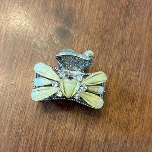 3 for &20 Women’s Vintage Decorative Hair Claw Clip with Pale Yellow Accent